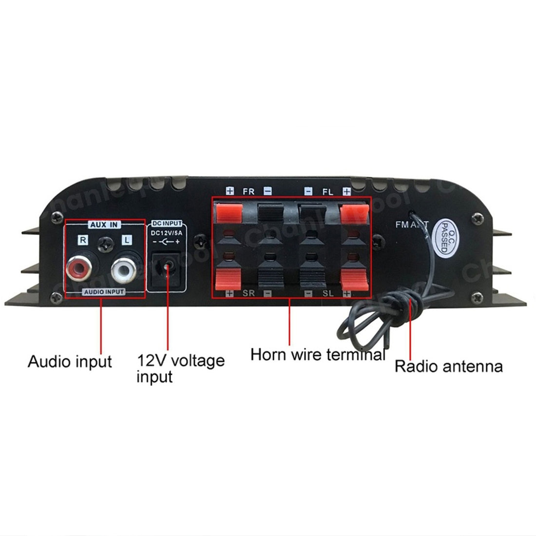1600W 4-Channel HiFi Digital Audio Amplifier
