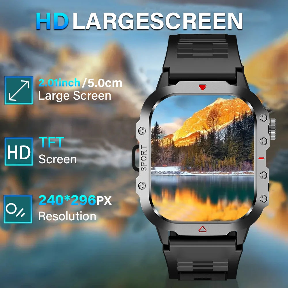 KESHUYOU Outdoor Smart Watch 2.01" HD