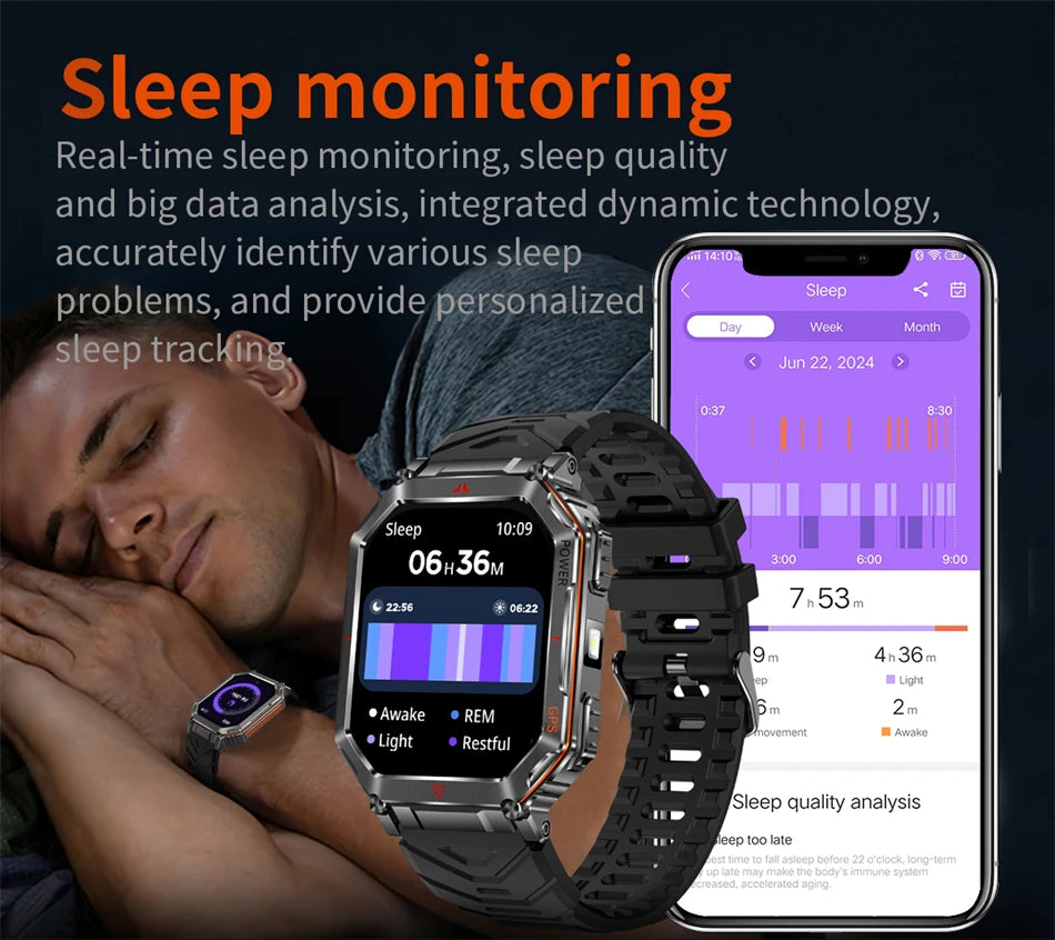 LIGE Men’s Outdoor Smart Watch