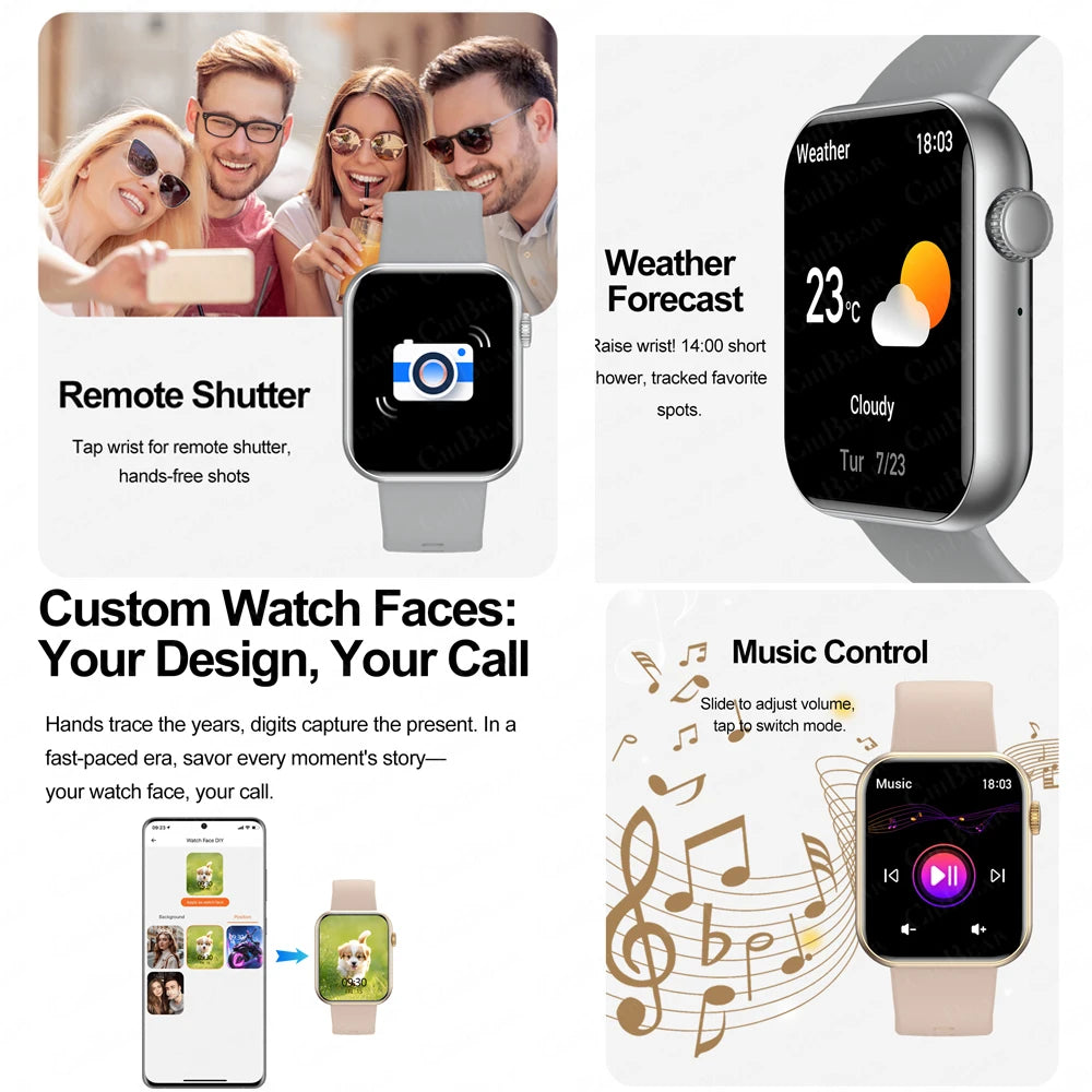 2025 Smart Watch – Full Touch, Bluetooth Call