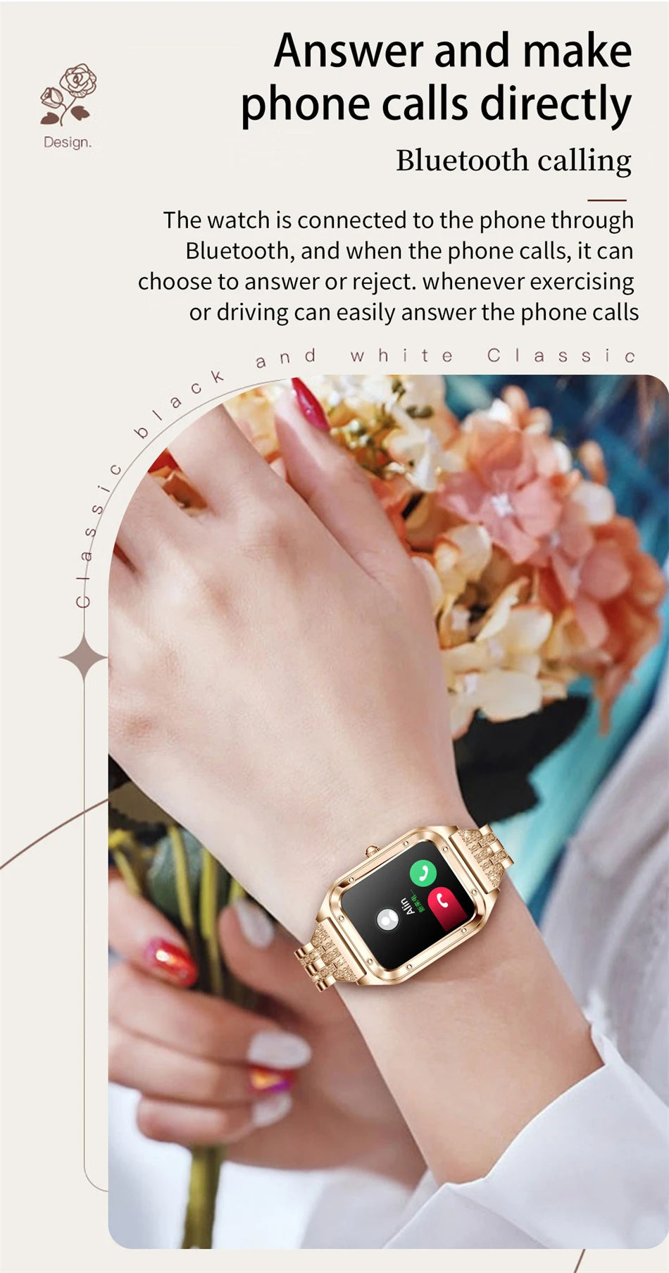 LIGE Women’s Smart Watch – Fashion Bracelet