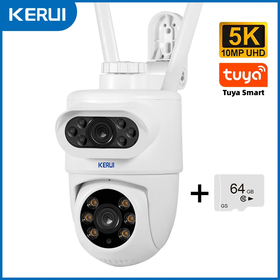 KERUI 4K Dual Lens PTZ WiFi Camera