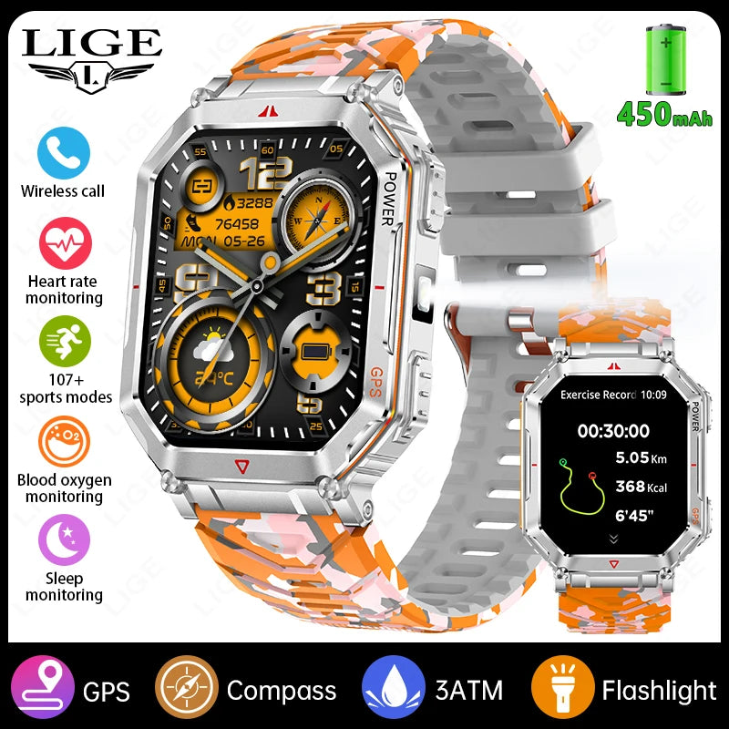 LIGE Men’s Outdoor Smart Watch