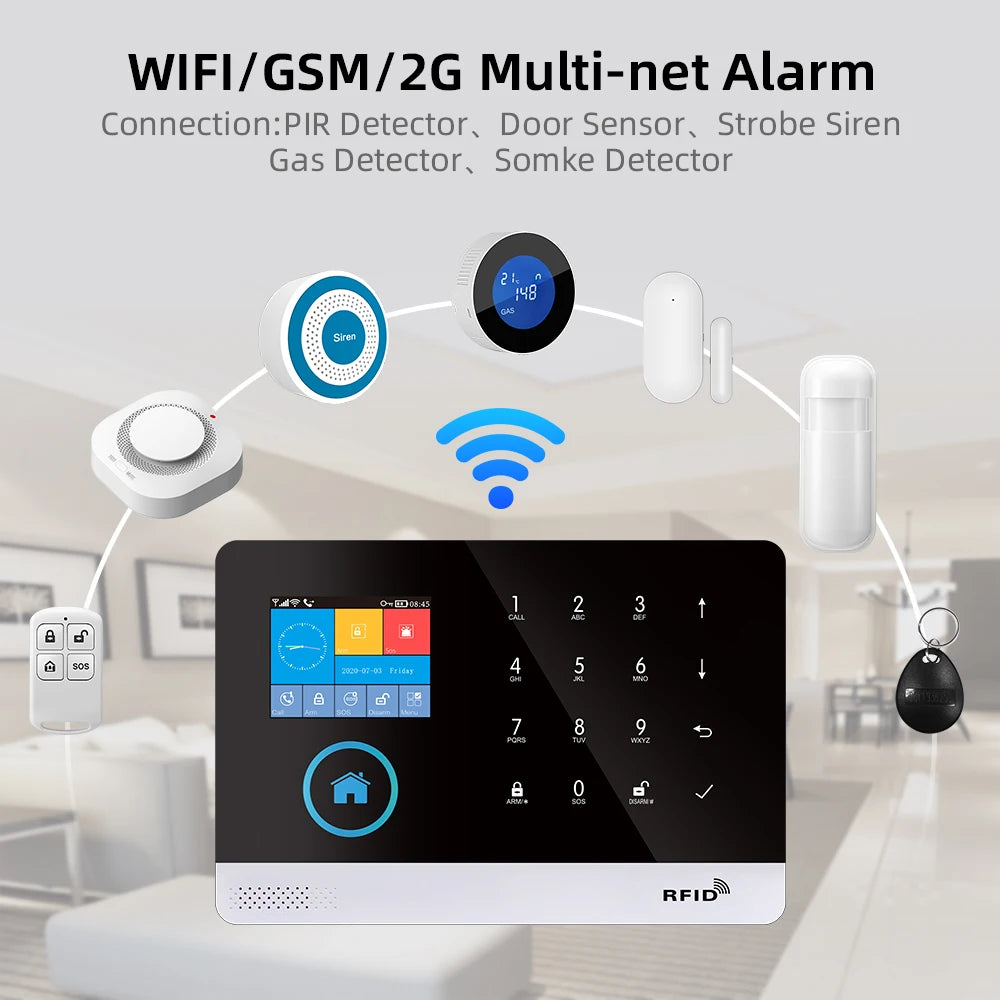PGST 103 4G WiFi GSM Home Security System