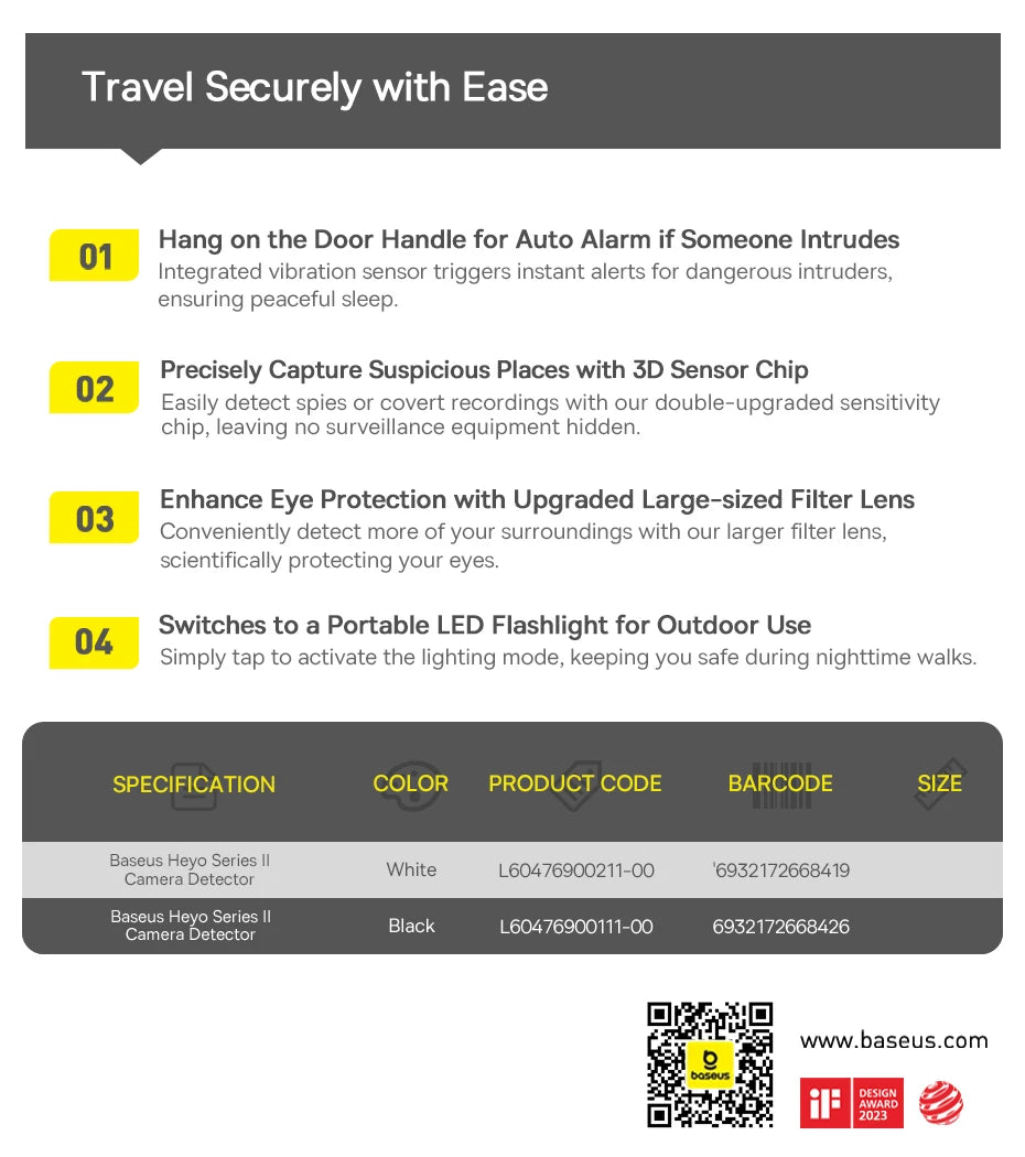 Baseus Hidden Camera Detector