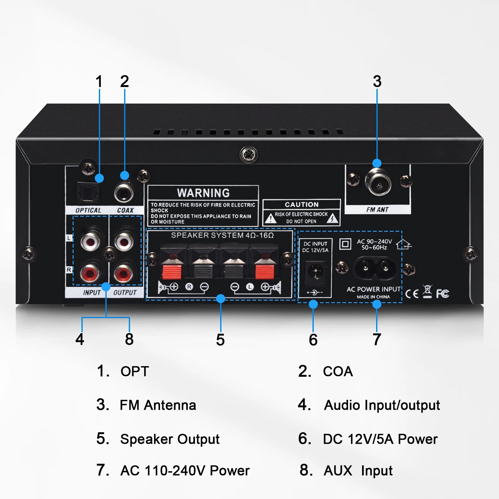 Woopker AK Series Digital Bluetooth Amplifier