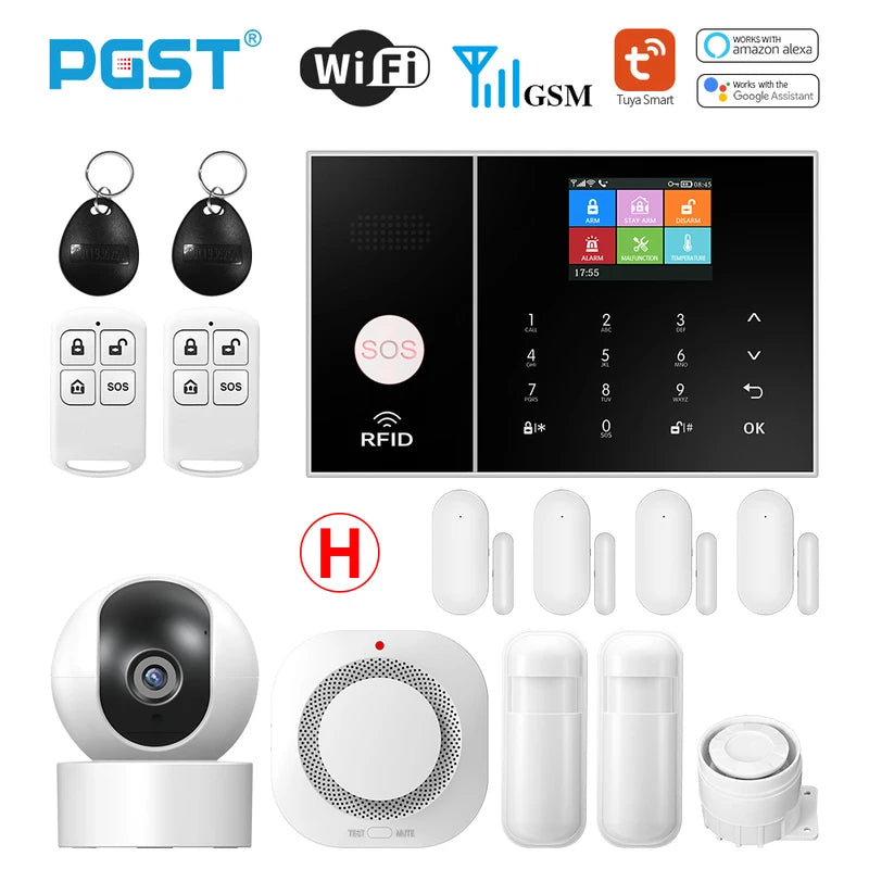 PGST WiFi GSM Smart Home Alarm System with Tuya App