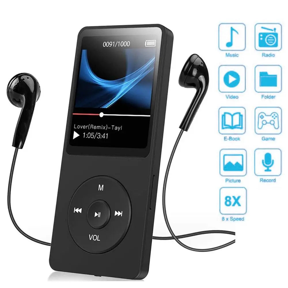 Bluetooth MP4/MP3 Lossless Music Player with TFT LCD