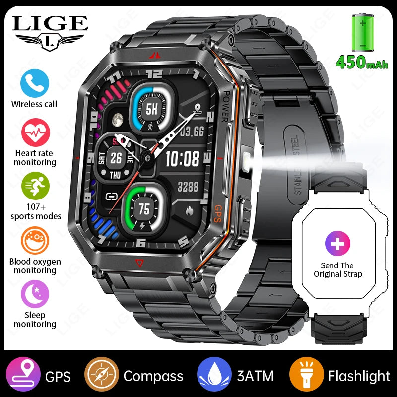 LIGE Men’s Outdoor Smart Watch
