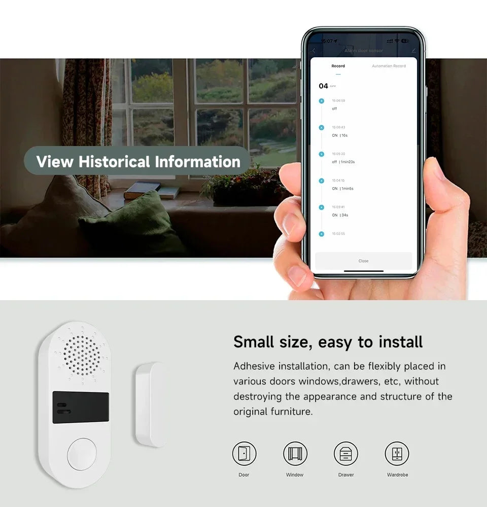 Tuya WiFi Door & Window Sensor