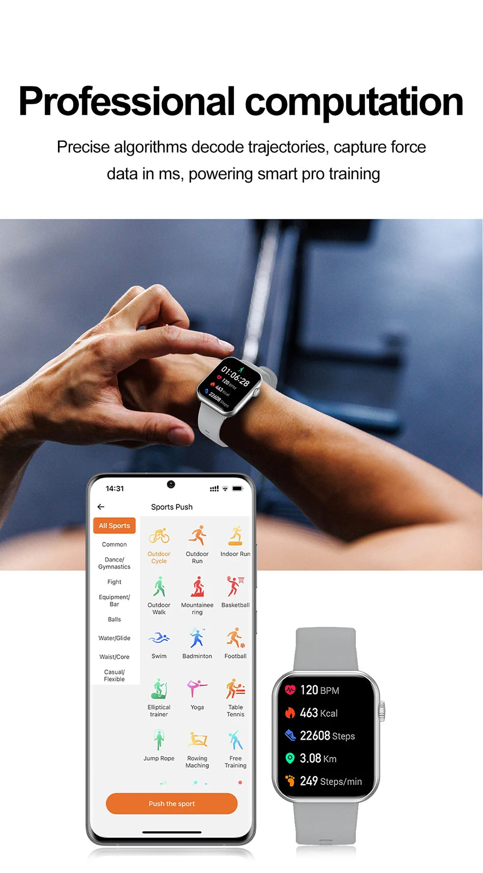 2025 Smart Watch – Full Touch, Bluetooth Call