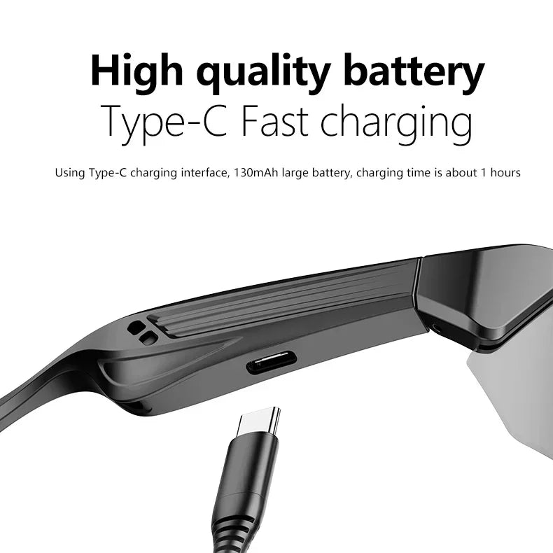 YJ006 Cycling Bluetooth Smart Glasses with Audio Call and Music Headset