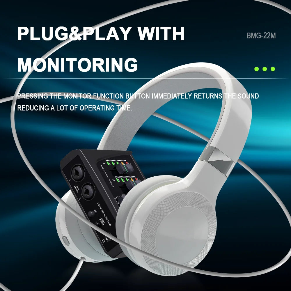 BOMGE Mini 2-Channel USB Audio Interface