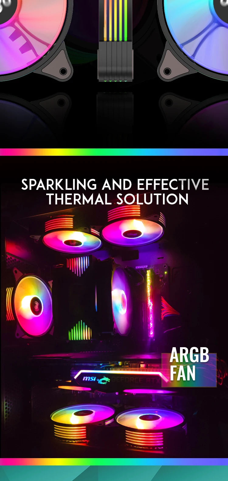 Aigo AR12 120mm ARGB PC Case Fan