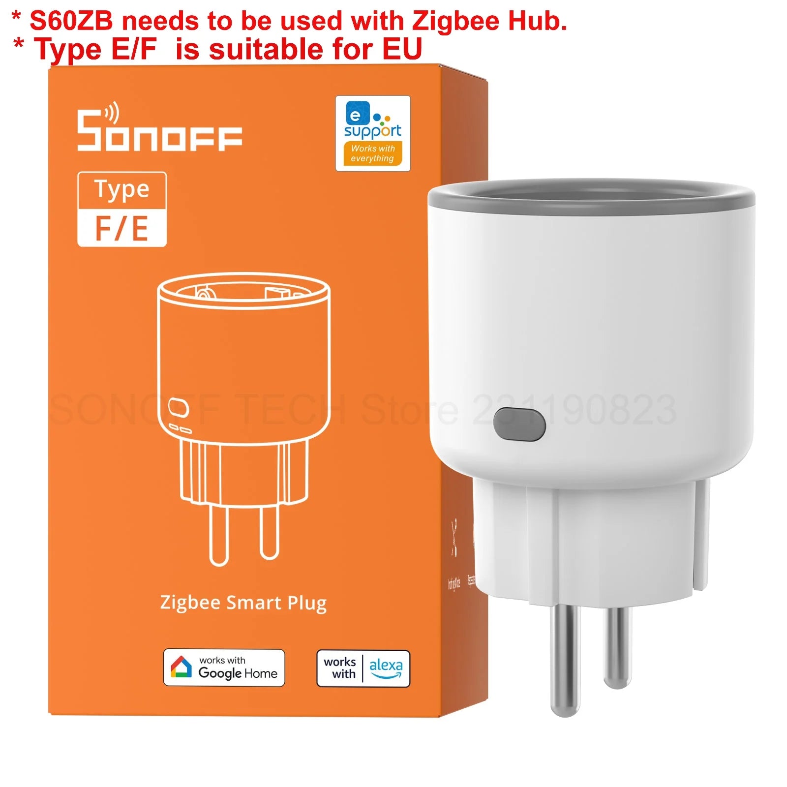 SONOFF S60ZB Zigbee Smart Plug EU/UK