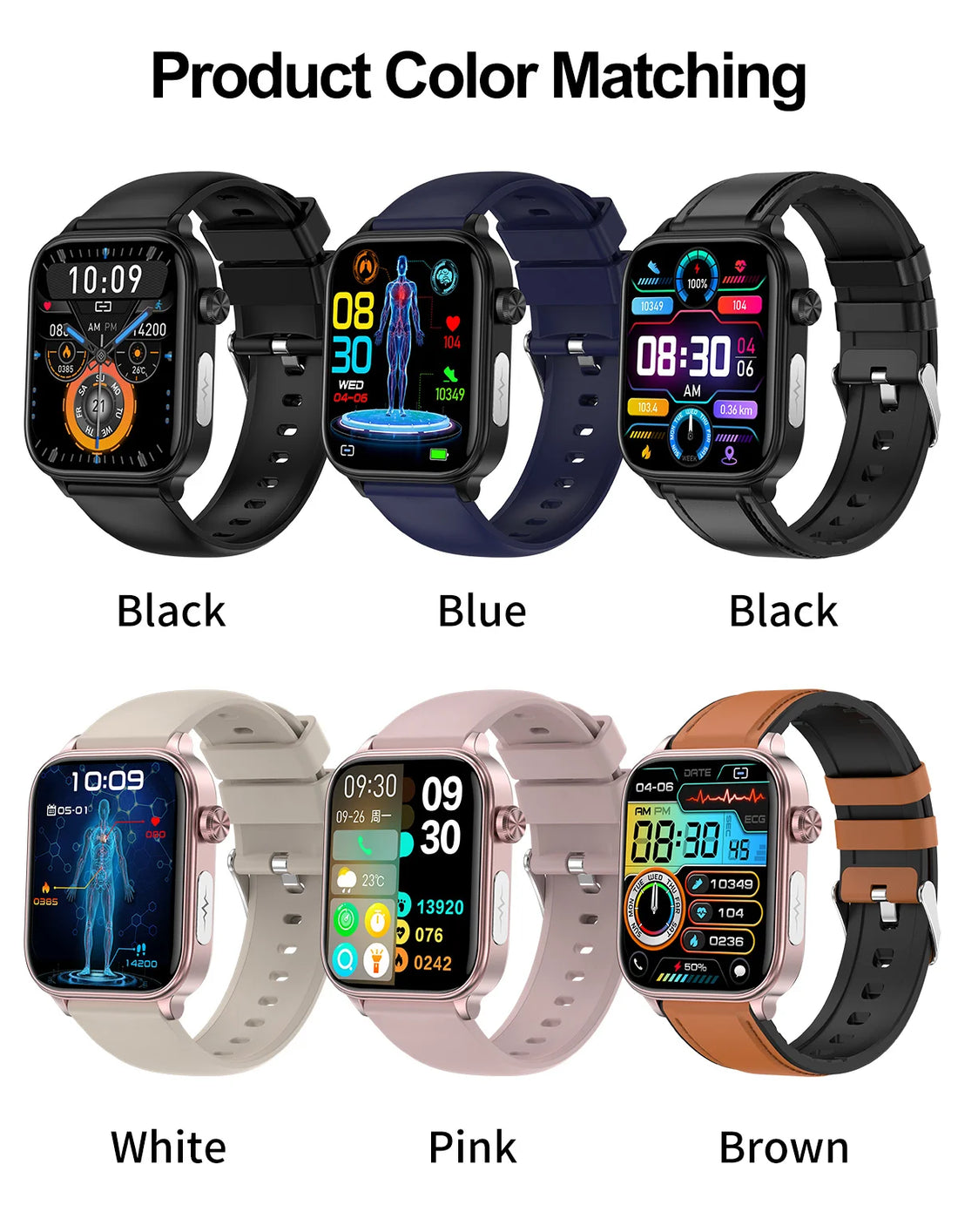 2025 ECG+PPG Smartwatch – Women’s Menstrual Health