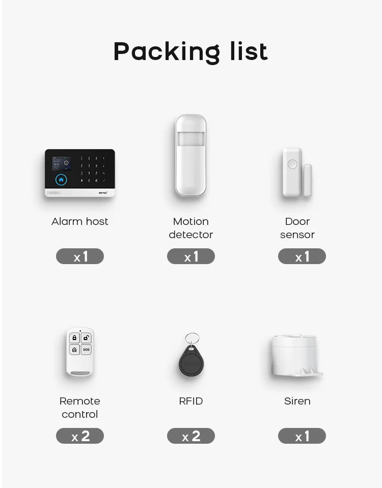 MULO PG103 Smart Home Alarm System WiFi GSM 433MHz
