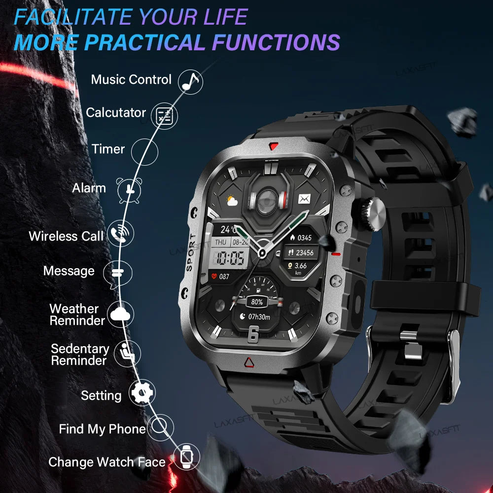 KESHUYOU Outdoor Smart Watch 2.01" HD