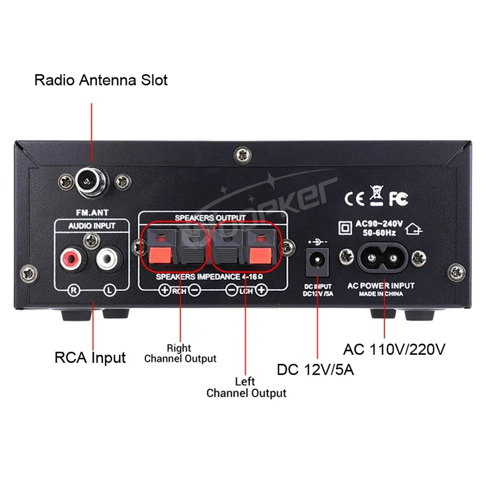 Woopker AK Series Digital Bluetooth Amplifier