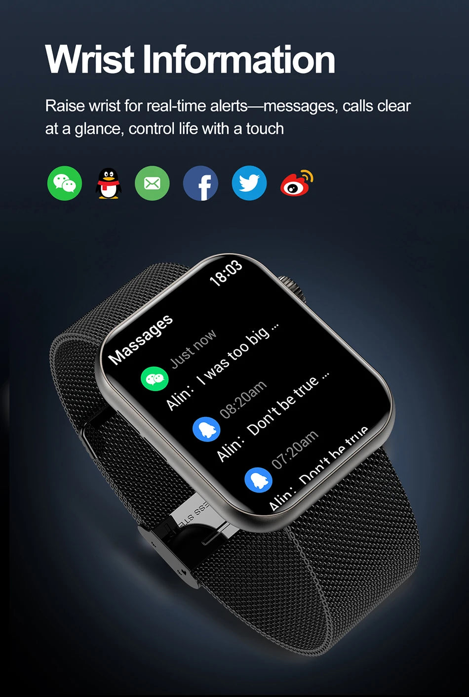 2025 Smart Watch – Full Touch, Bluetooth Call