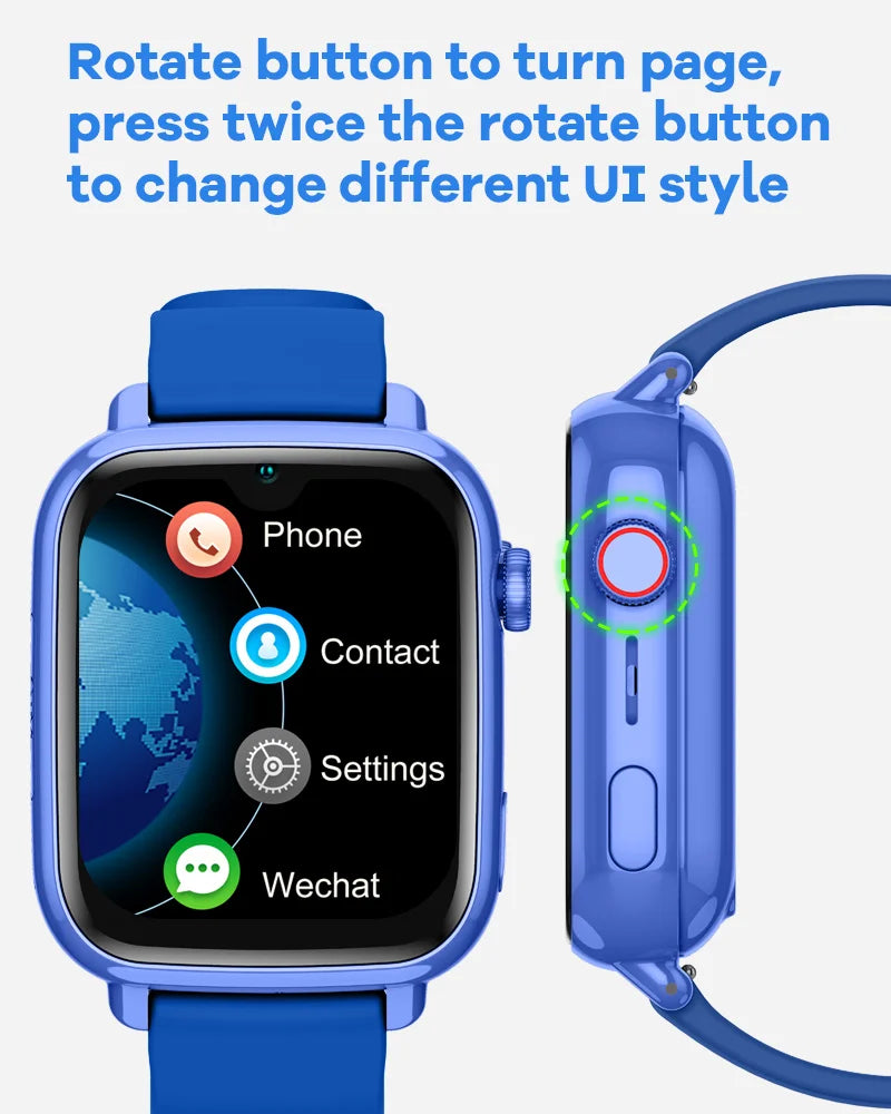 4G Kids Smart Watch with GPS, WiFi, Video Call, SOS, Camera & Location Tracker