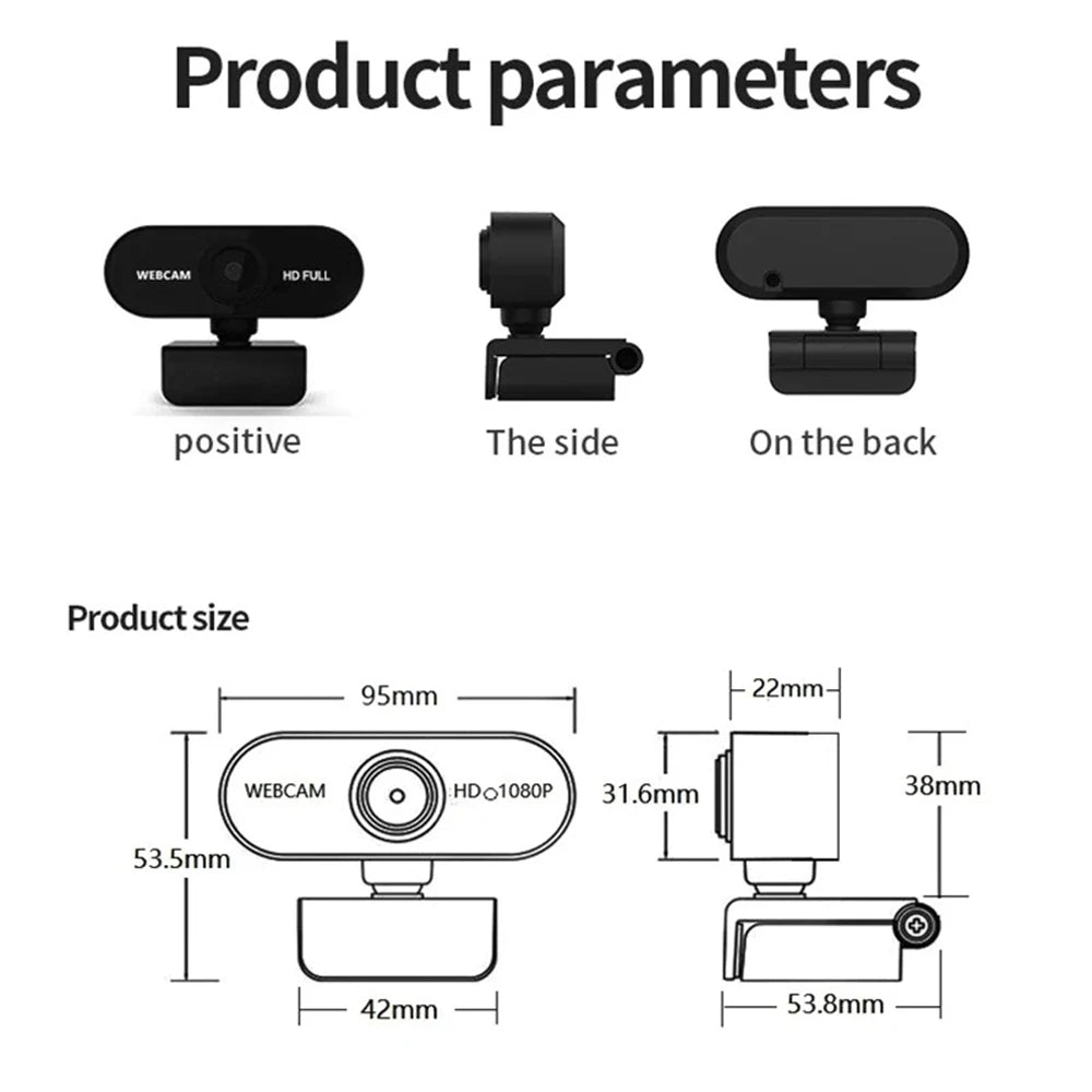 HD USB Webcam with Microphone