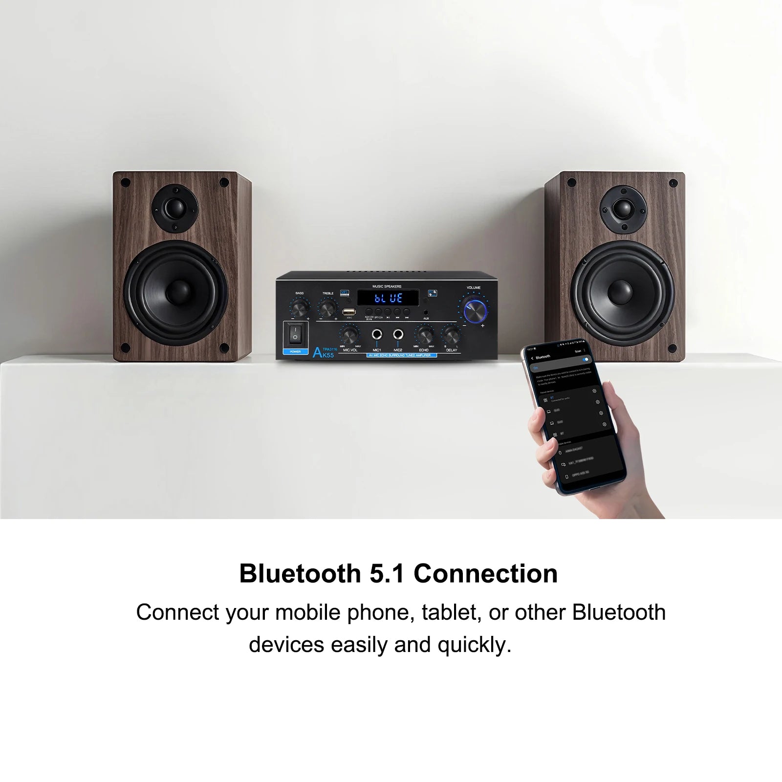 Woopker AK Series Digital Bluetooth Amplifier