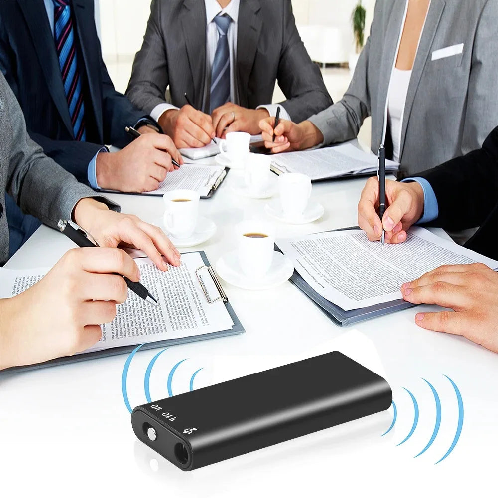 3-in-1 Digital Voice Recorder & MP3 Player – 192Kbps Mini Audio Recorder