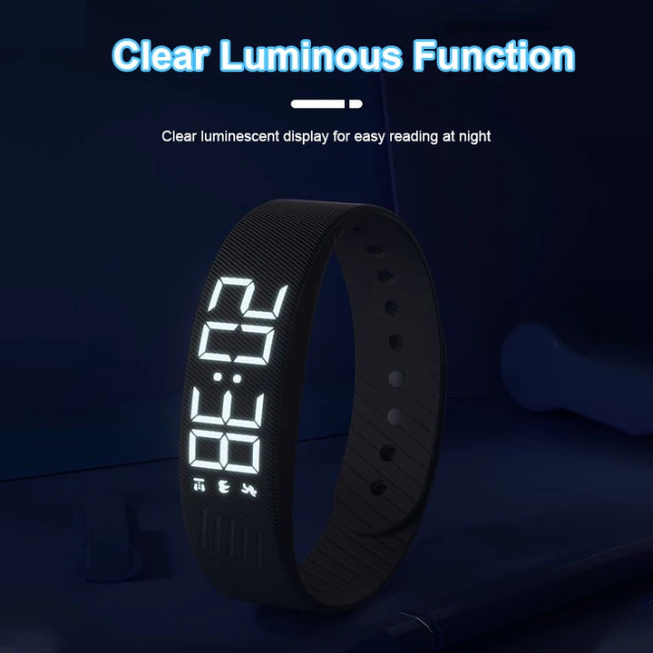 LED Smart Bracelet – Waterproof Fitness Band with Pedometer