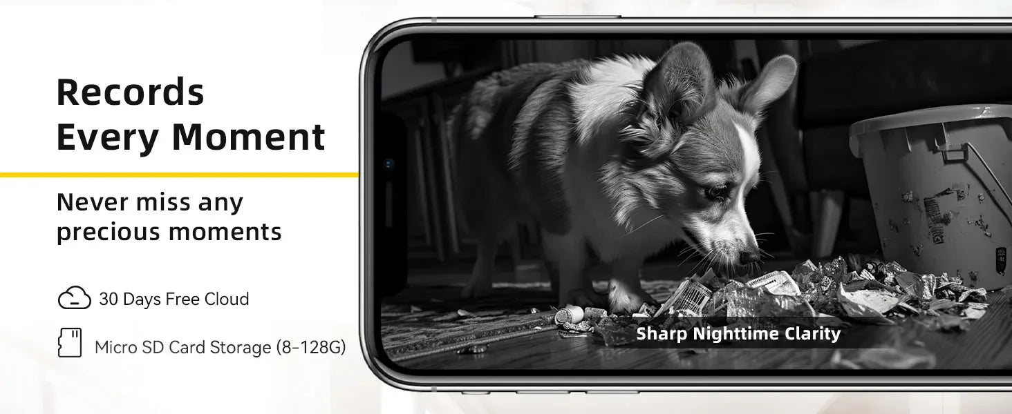 BoyKeep K30 Smart Camera 2K WiFi Indoor Security Camera