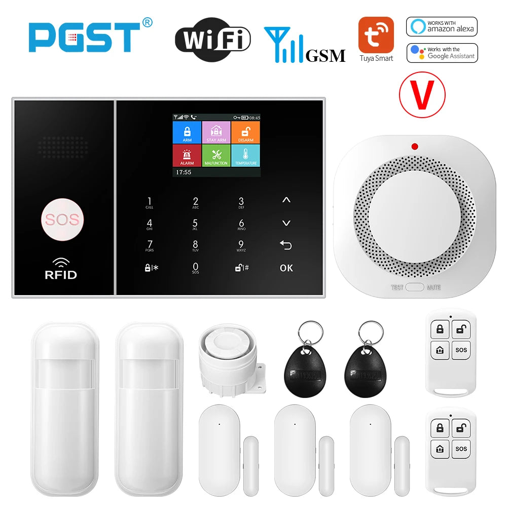 PGST WiFi GSM Smart Home Alarm System with Tuya App