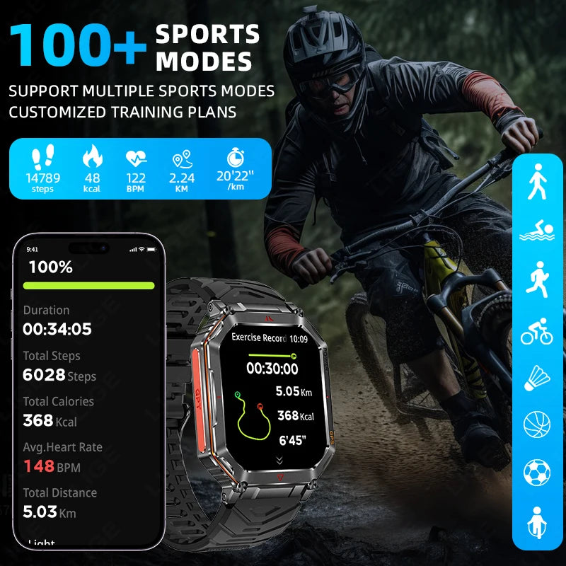 LIGE Men’s Outdoor Smart Watch