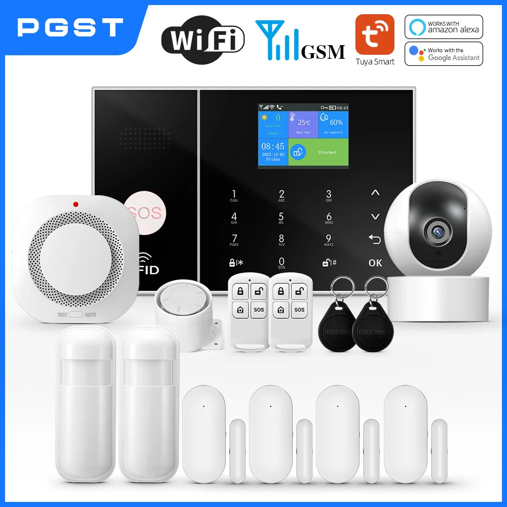 PGST WiFi GSM Smart Home Alarm System with Tuya App