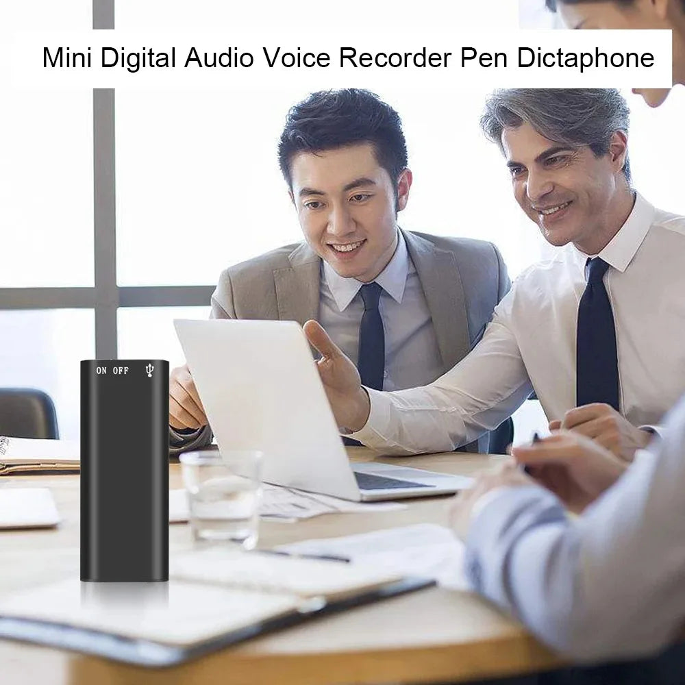 3-in-1 Digital Voice Recorder & MP3 Player – 192Kbps Mini Audio Recorder