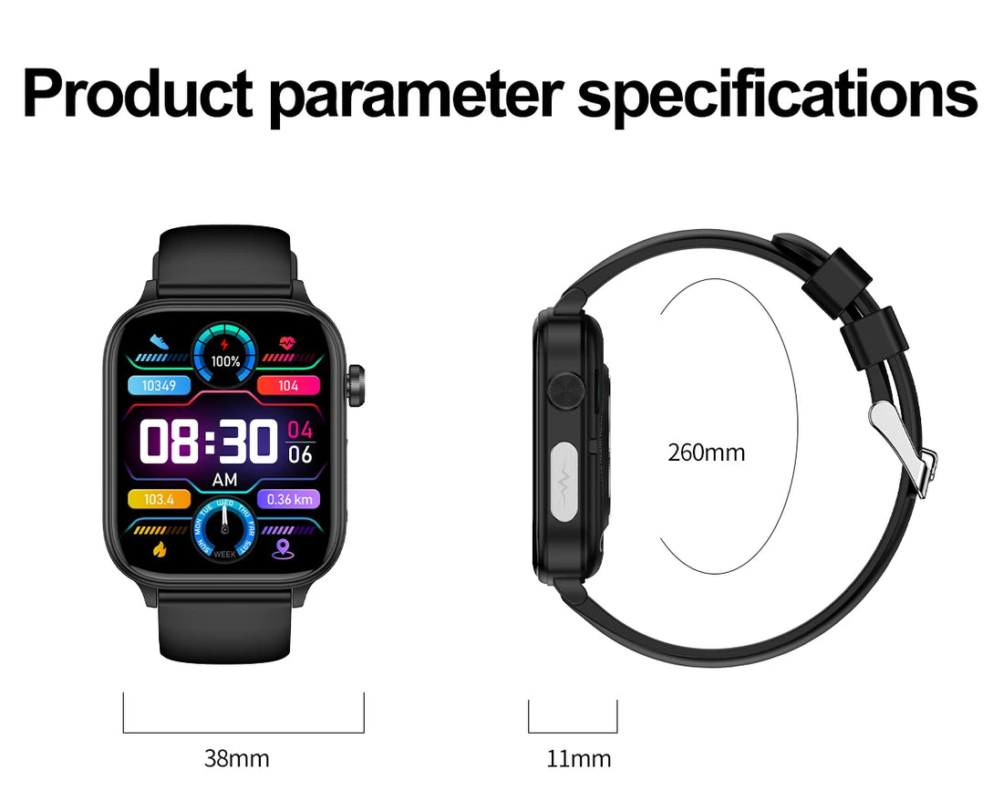 2025 ECG+PPG Smartwatch – Women’s Menstrual Health