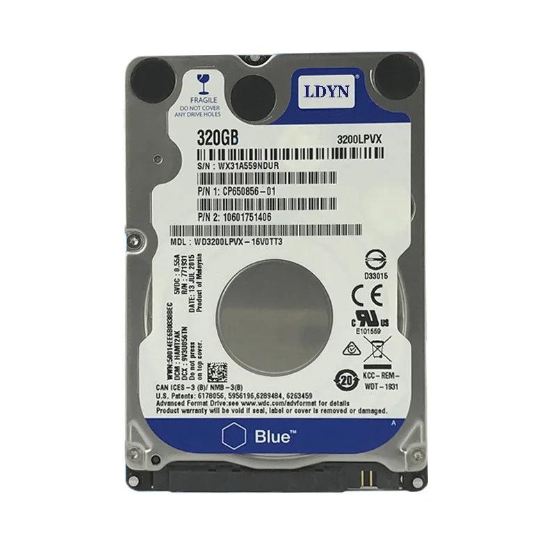 2.5" SATA II Laptop Internal HDD – 160GB to 2TB 5400RPM Hard Drive