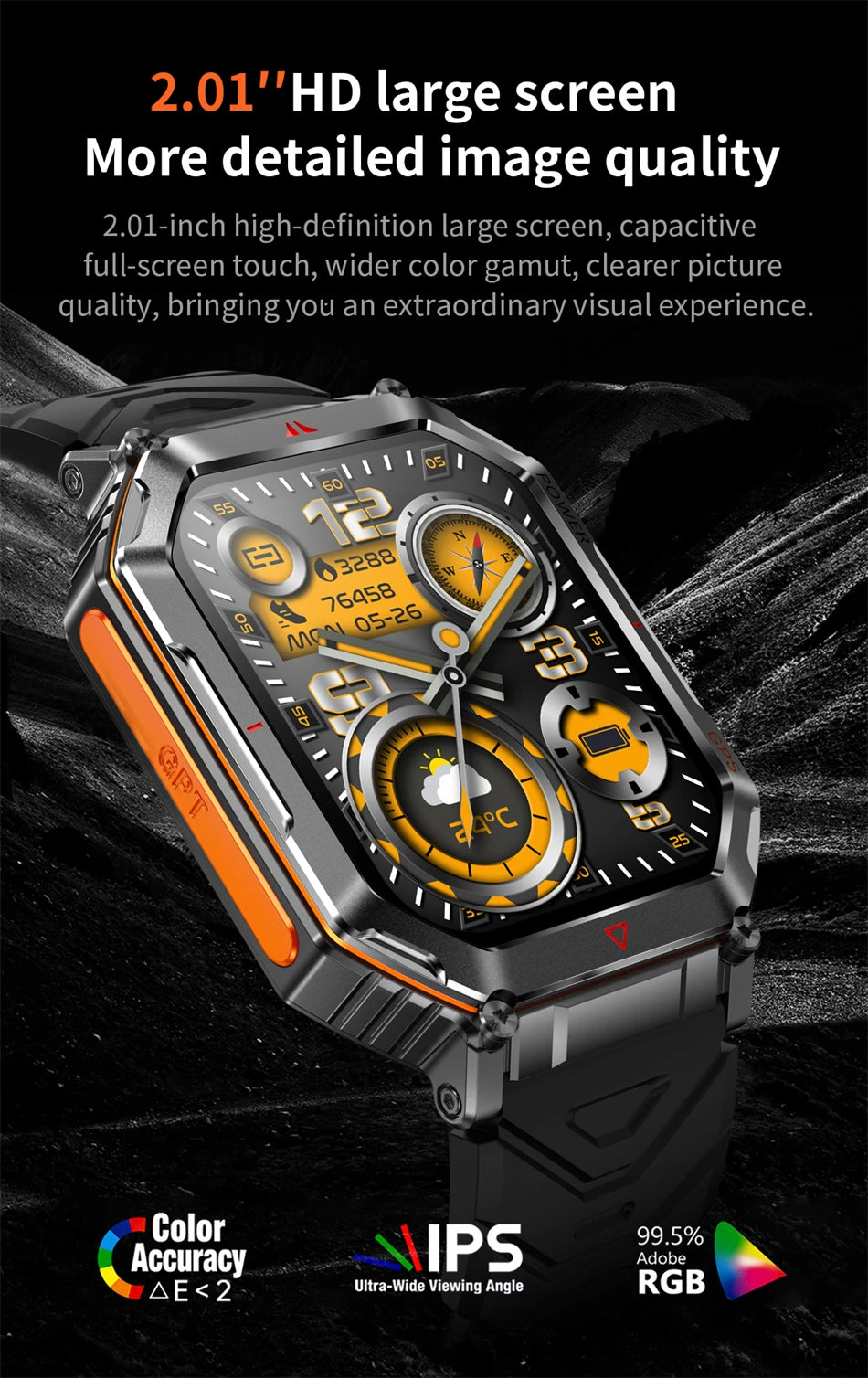 LIGE Men’s Outdoor Smart Watch