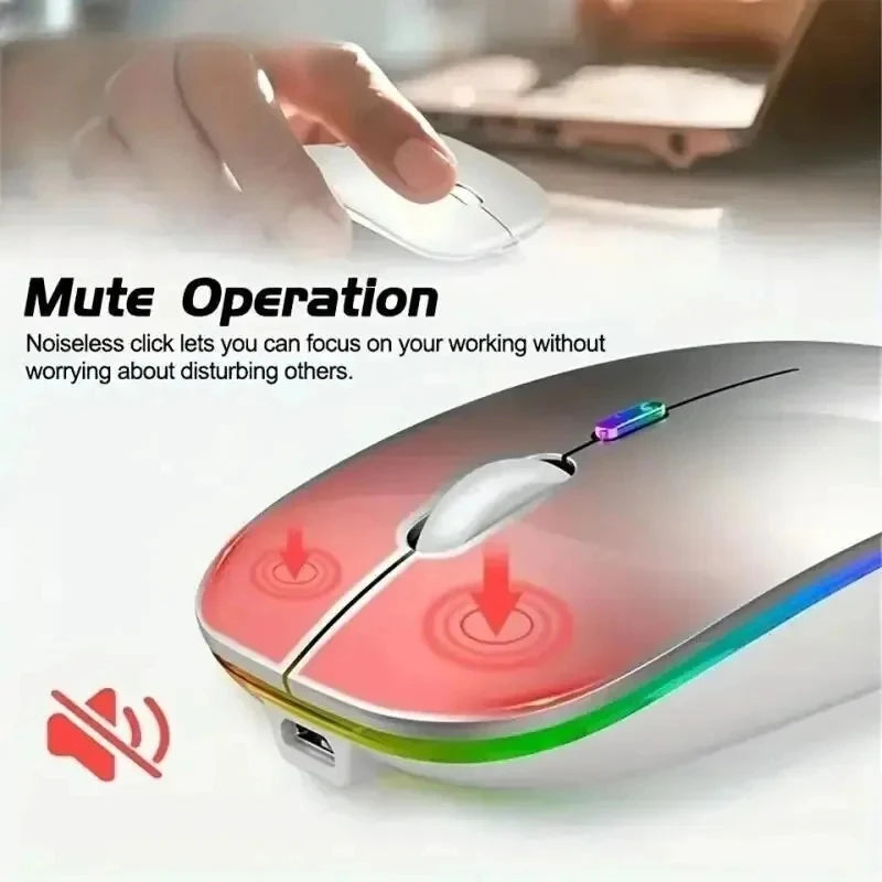 Wireless Rechargeable LED Mouse