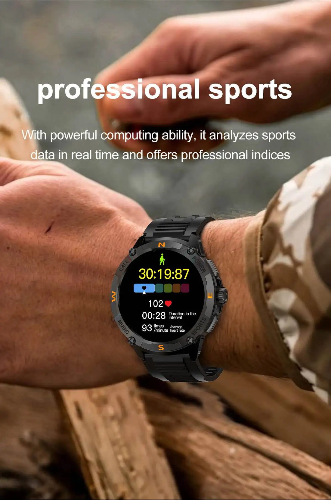 Outdoor Smart Watch – 5 Satellite GPS