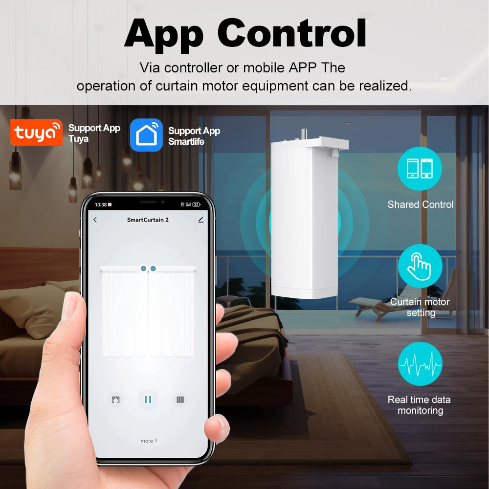 Tuya 155MM Smart Curtain Motor