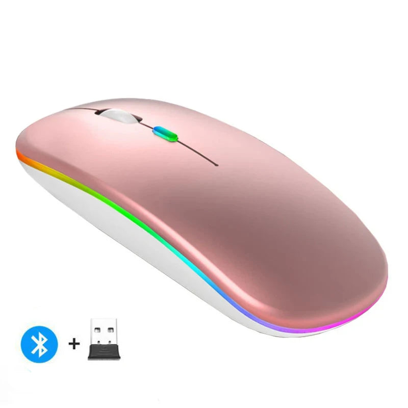 Wireless Rechargeable LED Mouse