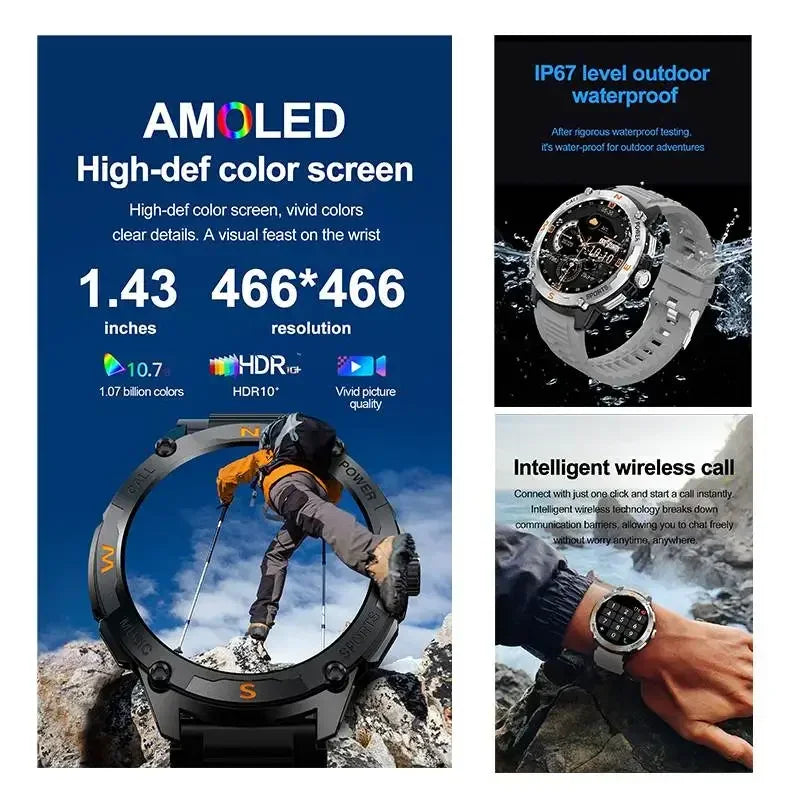 Outdoor Smart Watch – 5 Satellite GPS