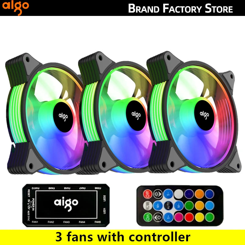 Aigo AR12 120mm ARGB PC Case Fan