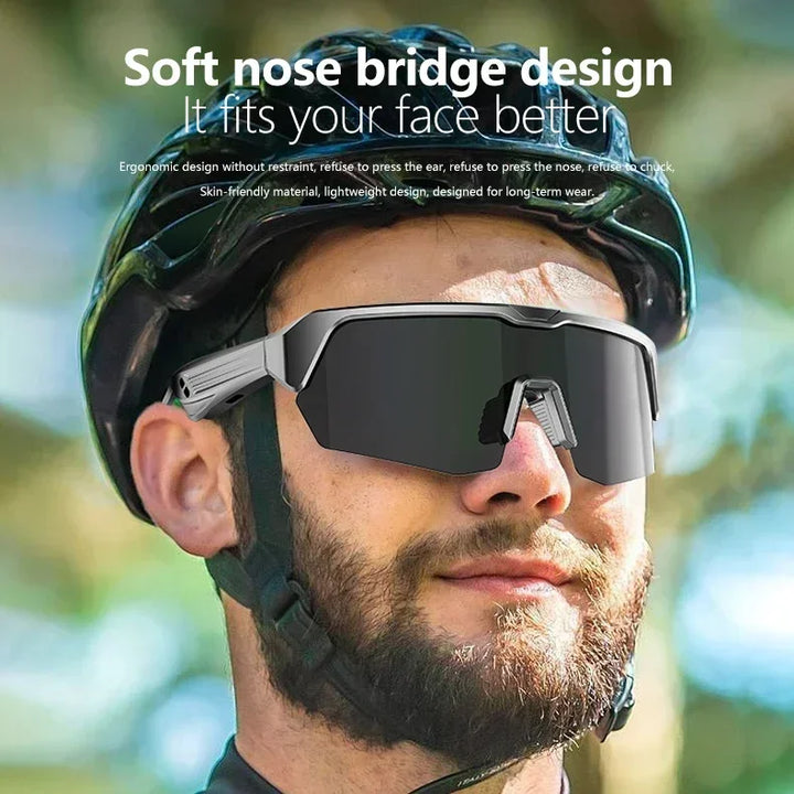 YJ006 Cycling Bluetooth Smart Glasses with Audio Call and Music Headset