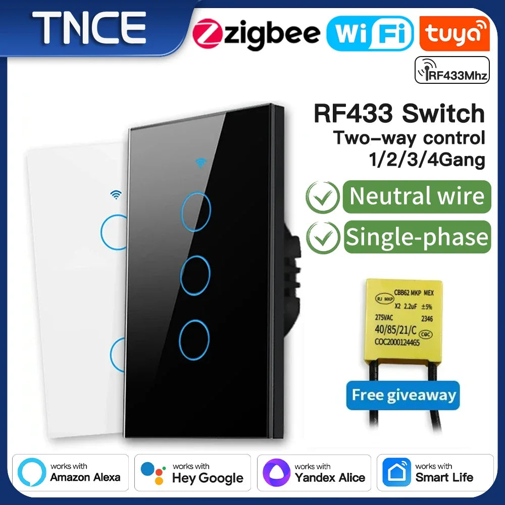 TNCE Tuya WiFi Zigbee Smart Wall Switch