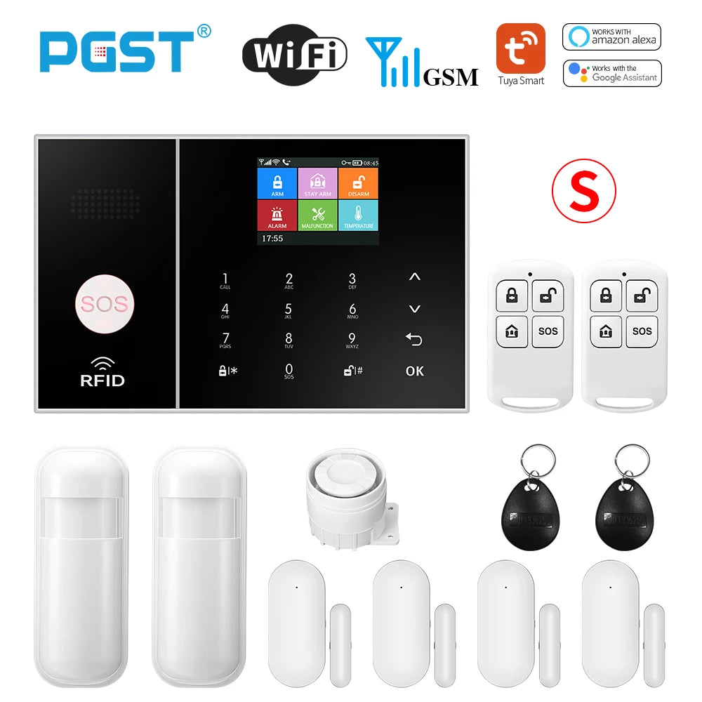 PGST WiFi GSM Smart Home Alarm System with Tuya App
