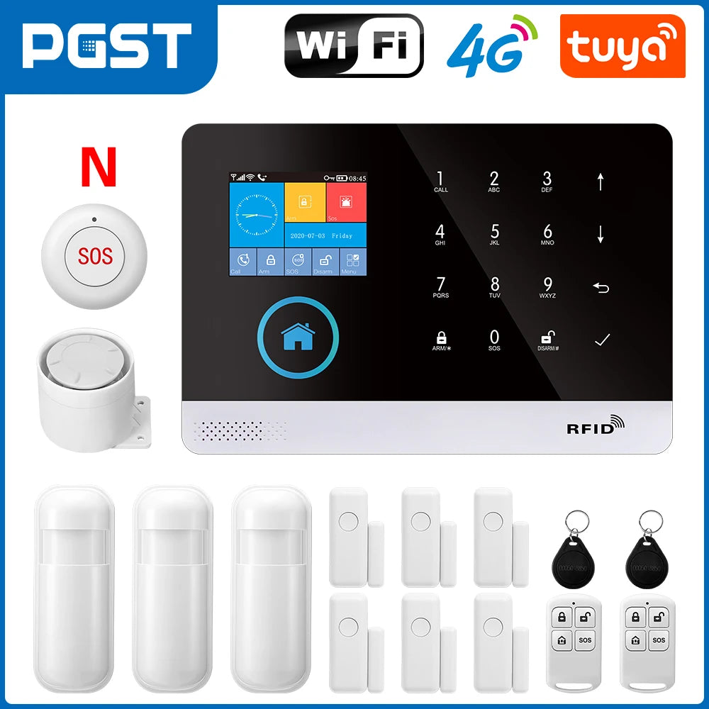 PGST 103 4G WiFi GSM Home Security System