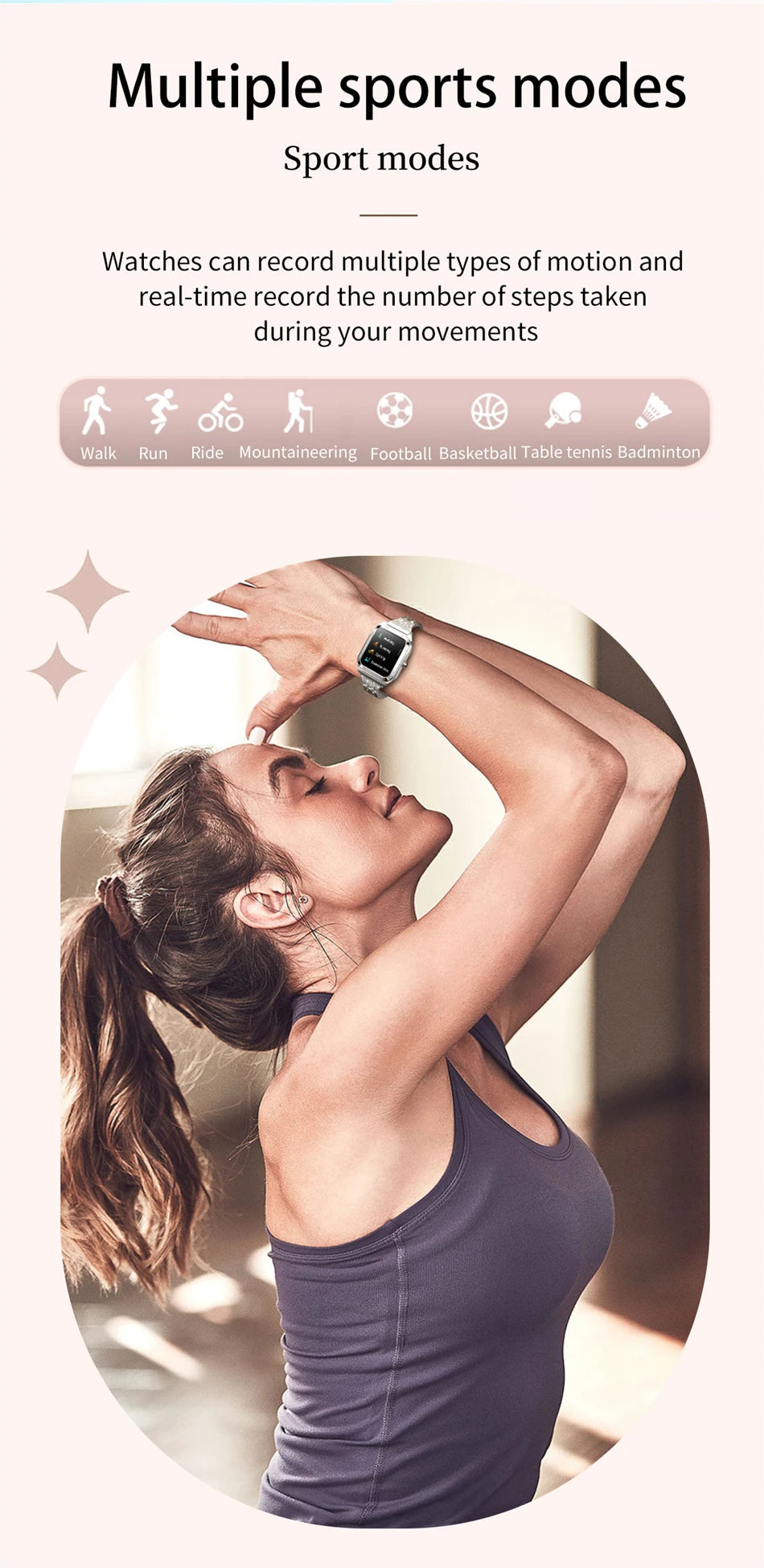 LIGE Women’s Smart Watch – Fashion Bracelet