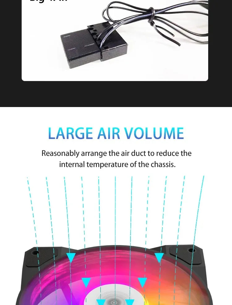 TEUCER P16 RGB 120mm PC Case Fan