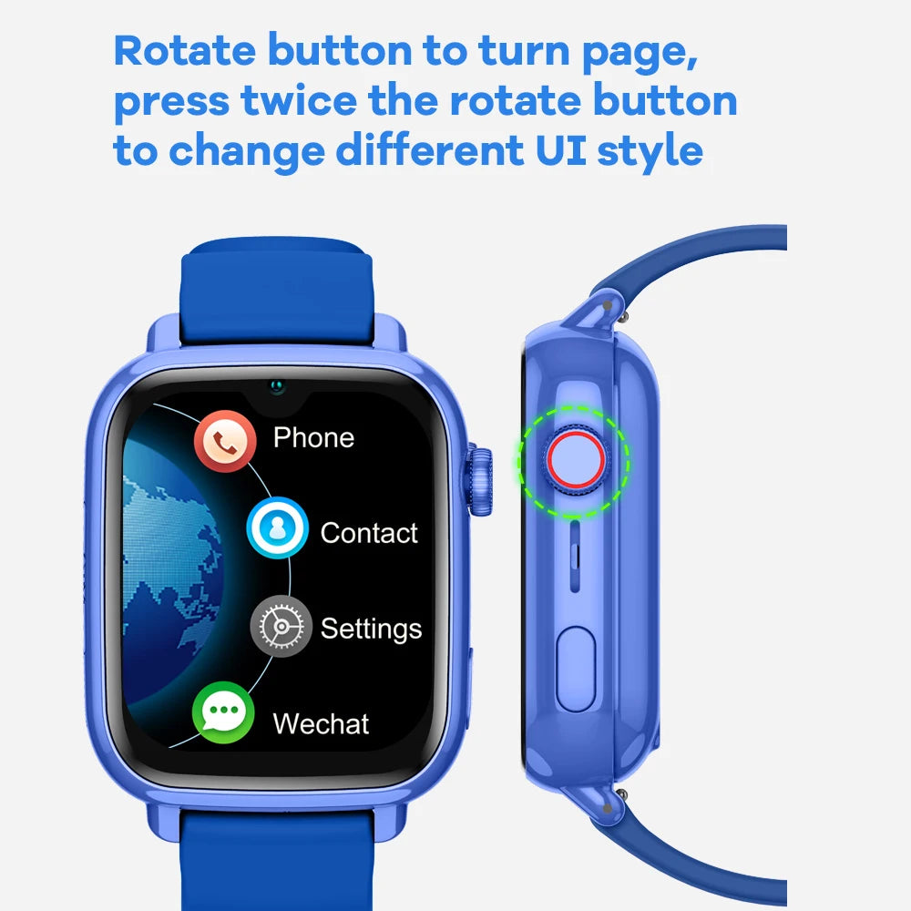 4G Kids Smart Watch with GPS, WiFi, Video Call, SOS, Camera & Location Tracker